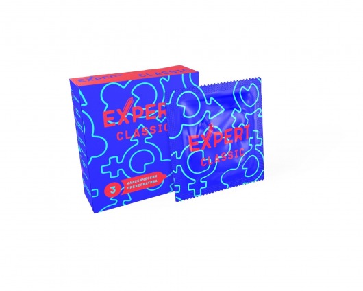 Классические презервативы Expert Classic - 3 шт. - Expert - купить с доставкой в Красногорске