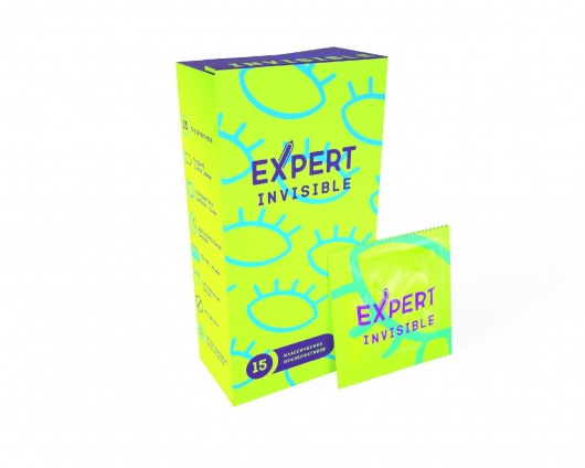 Ультратонкие презервативы Expert Invisible - 15 шт. - Expert - купить с доставкой в Красногорске