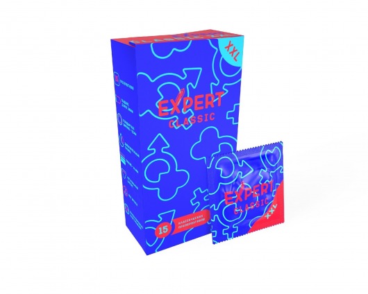 Презервативы увеличенного размера Expert Classic XXL - 15 шт. - Expert - купить с доставкой в Красногорске