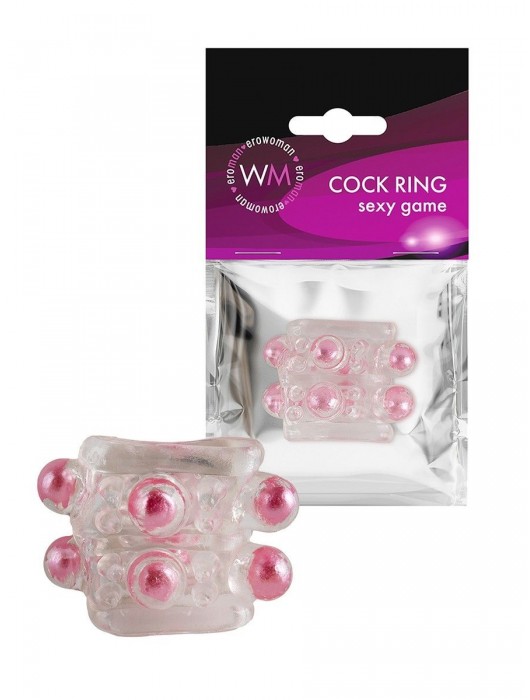 Прозрачная насадка на пенис с цветными шариками - Erowoman-Eroman - в Красногорске купить с доставкой