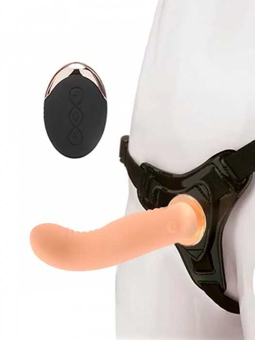 Женский вибрострапон со съемной насадкой и пультом ДУ - Erokay - купить с доставкой в Красногорске