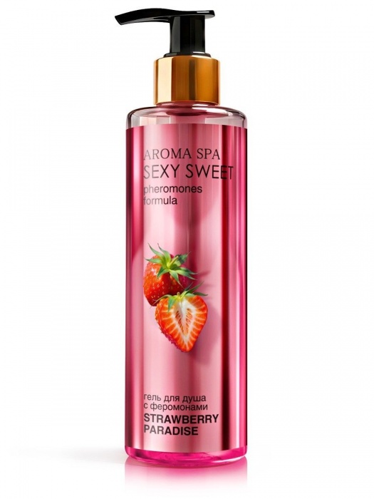 Гель для душа с феромонами и ароматом клубники Strawberry Paradise - 200 мл. -  - Магазин феромонов в Красногорске