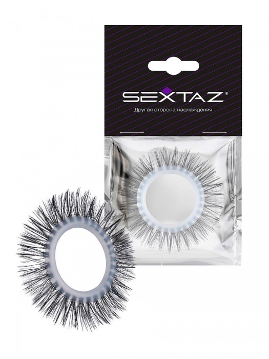 Круглое эрекционное кольцо с длинными «ресничками» - Sextaz - в Красногорске купить с доставкой