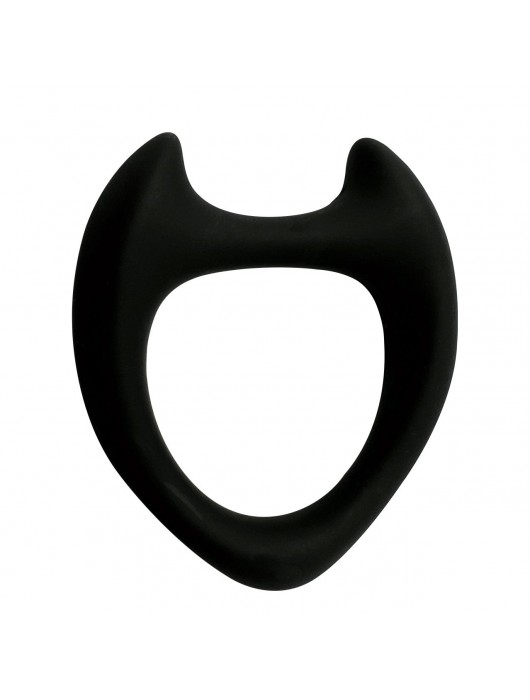 Черное эрекционное кольцо с рожками Wooomy Toro M - Adrien Lastic - в Красногорске купить с доставкой