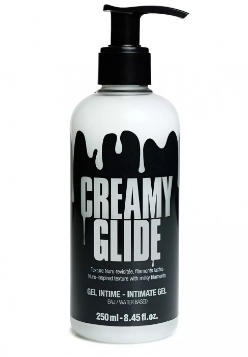 Лубрикант на водной основе Creamy Glide с консистенцией спермы - 250 мл. - Strap-on-me - купить с доставкой в Красногорске