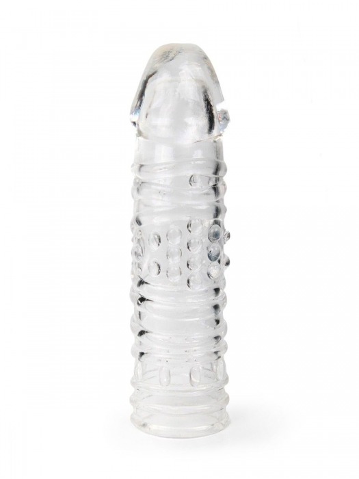 Прозрачная закрытая насадка на пенис - 17 см. - Sex Expert - в Красногорске купить с доставкой