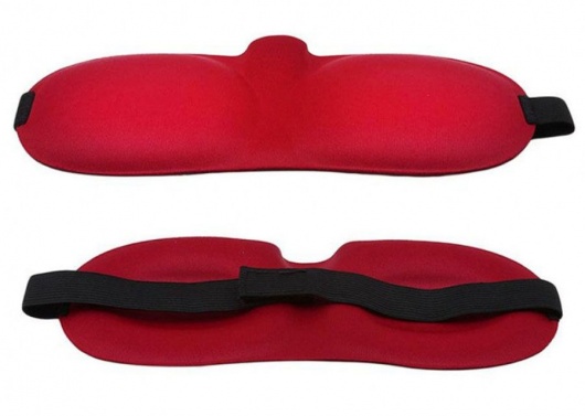 Красная глухая маска на резинке - Sitabella - купить с доставкой в Красногорске