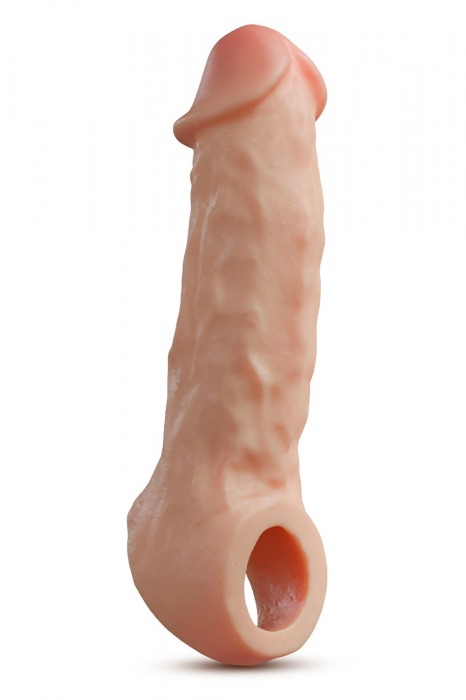 Телесная насадка-удлинитель Intrepid 9.25 Inch Realistic Penis Extender Sleeve - 23,5 см. - Blush Novelties - в Красногорске купить с доставкой
