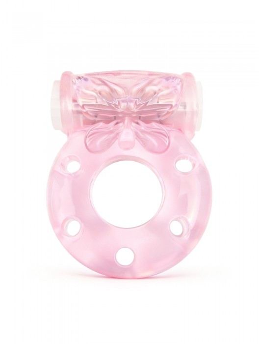 Розовое эрекционное виброкольцо с бабочкой - 1137 - в Красногорске купить с доставкой