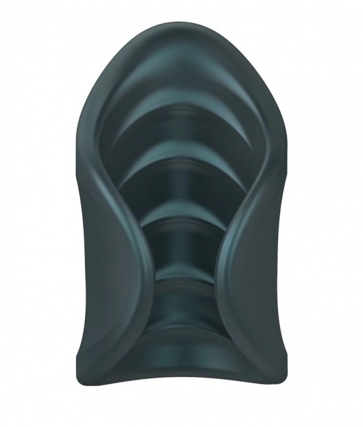 Серый сквозной мастурбатор с вибрацией Manwan Starter - Manwan - в Красногорске купить с доставкой