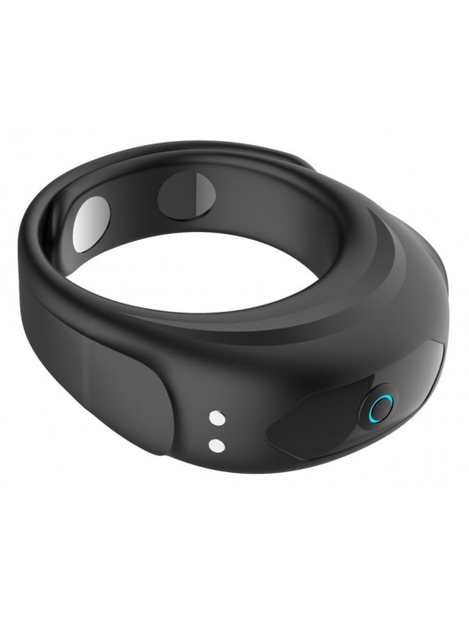 Черное эрекционное виброкольцо на ремешках - Boys of Toys - в Красногорске купить с доставкой