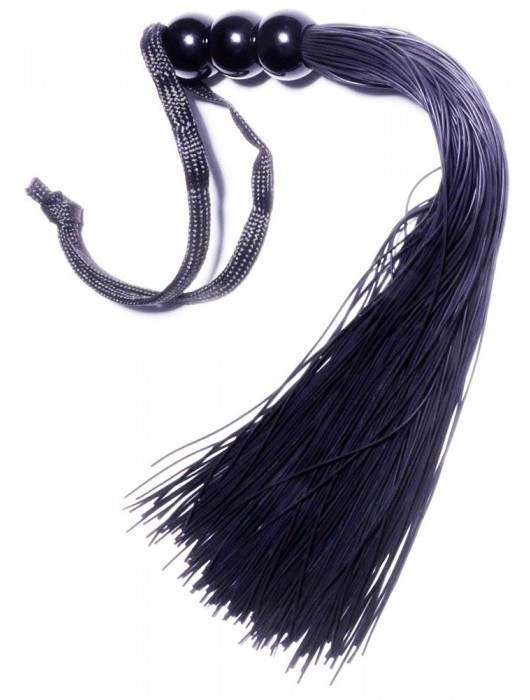 Черная силиконовая плетка - 25,4 см. - Boys of Toys - купить с доставкой в Красногорске