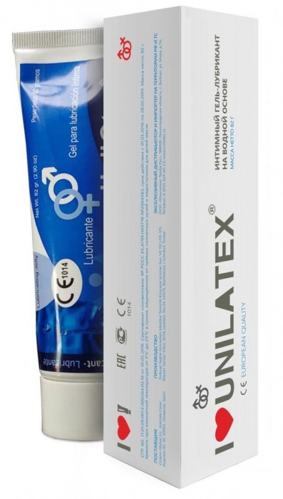 Лубрикант на водной основе Unilatex Gel - 80 мл. - Unilatex - купить с доставкой в Красногорске