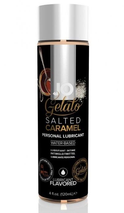 Лубрикант с ароматом солёной карамели JO GELATO SALTED CARAMEL - 120 мл. - System JO - купить с доставкой в Красногорске