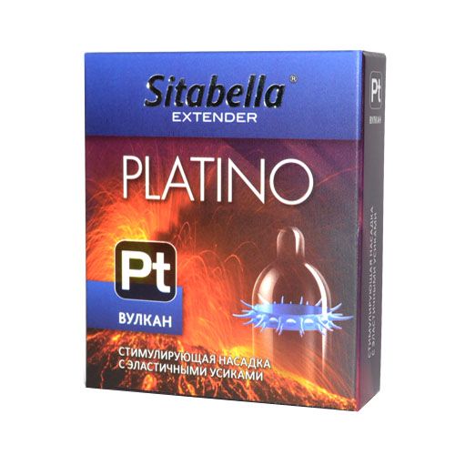 Стимулирующая насадка с усиками Platino  Вулкан - Sitabella - купить с доставкой в Красногорске