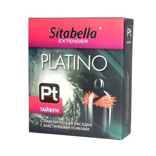 Стимулирующая насадка с шипиками по бокам Platino  Тайфун - Sitabella - купить с доставкой в Красногорске