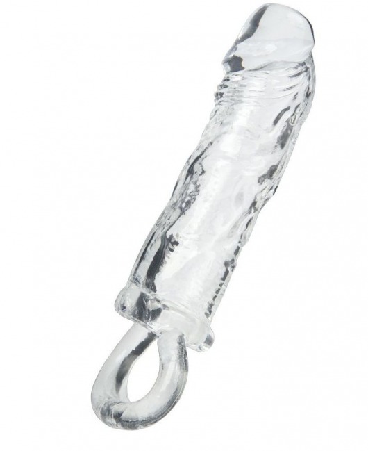 Прозрачная насадка с петлёй для фиксации - 14 см. - ToyFa - в Красногорске купить с доставкой