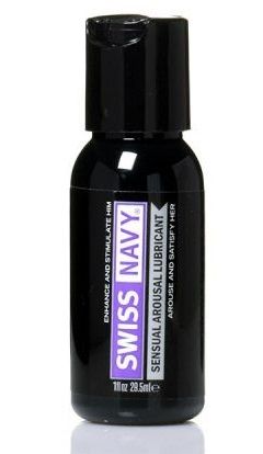 Возбуждающий гель-лубрикант на водной основе Sensual Arousal Lubricant  - 29,5 мл. - Swiss navy - купить с доставкой в Красногорске