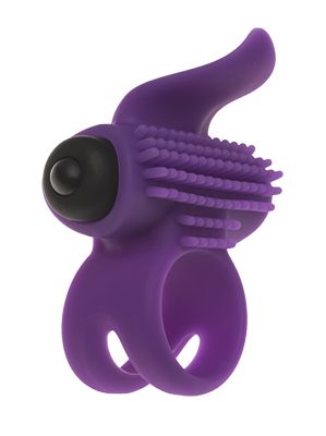 Эрекционное кольцо с подхватом мошонки и стимуляцией клитора Bullet Lastic Ring - Adrien Lastic - в Красногорске купить с доставкой