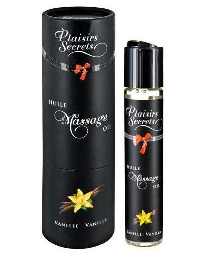 Массажное масло с ароматом ванили Huile de Massage Gourmande Vanille - 59 мл. - Plaisir Secret - купить с доставкой в Красногорске