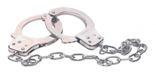 Наручники из металла с длинной цепочкой CHROME HANDCUFFS METAL HANDCUFFS W. KEY - NMC - купить с доставкой в Красногорске
