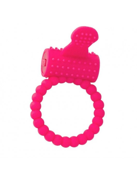 Розовое силиконовое виброкольцо A-toys - A-toys - в Красногорске купить с доставкой