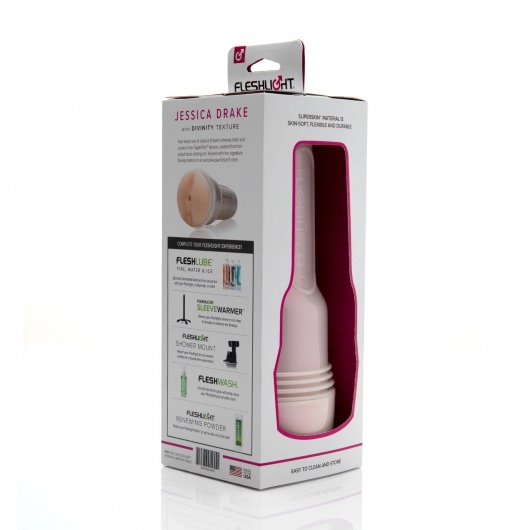 Мастурбатор-вагина Fleshlight Girls - Jessica Drake Heavenly - Fleshlight - в Красногорске купить с доставкой