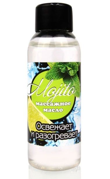 Массажное масло для тела Mojito с ароматом лайма - 50 мл. - Биоритм - купить с доставкой в Красногорске
