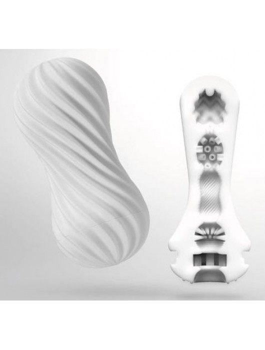 Мастурбатор FLEX Silky White с мягким рельефом - Tenga - в Красногорске купить с доставкой