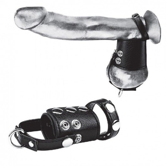 Кольцо на член и мошонку Cock Ring With 2  Ball Stretcher And Optional Weight Ring - BlueLine - в Красногорске купить с доставкой