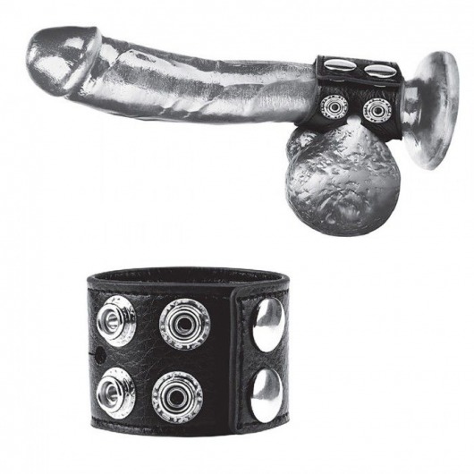 Ремень на член и мошонку 1.5  Cock Ring With Ball Strap - BlueLine - купить с доставкой в Красногорске