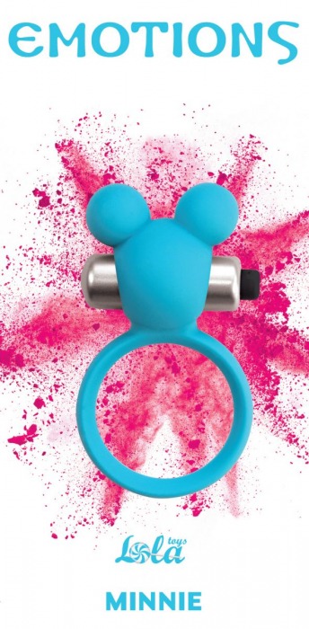 Голубое эрекционное виброколечко Emotions Minnie Breeze - Lola Games - в Красногорске купить с доставкой