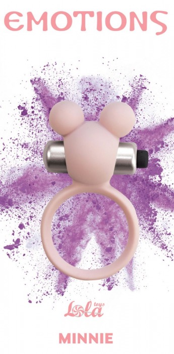 Розовое эрекционное виброколечко Emotions Minnie Light pink - Lola Games - в Красногорске купить с доставкой