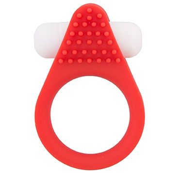 Красное эрекционное кольцо LIT-UP SILICONE STIMU RING 1 RED - Dream Toys - в Красногорске купить с доставкой
