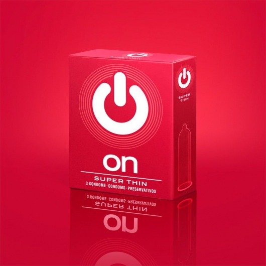 Супертонкие презервативы ON) Super Thin - 3 шт. - ON) - купить с доставкой в Красногорске