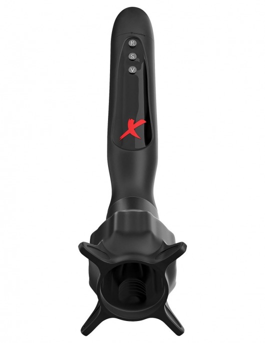 Чёрный вибростимулятор для головки члена с эффектом всасывания Vibrating Roto-Sucker - Pipedream - в Красногорске купить с доставкой