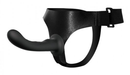 Страпон с изогнутой головкой Ultra Harness Curvy Dildo - 15,8 см. - Baile - купить с доставкой в Красногорске