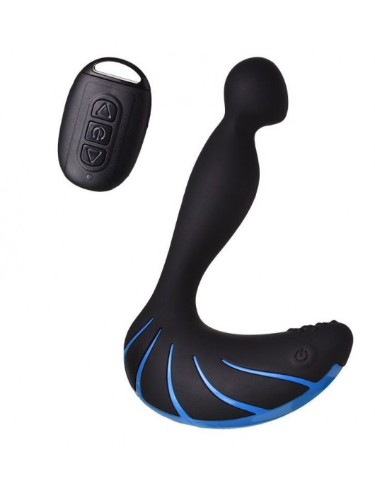 Чёрно-синий массажер простаты Erotist Third - Erotist Adult Toys - в Красногорске купить с доставкой