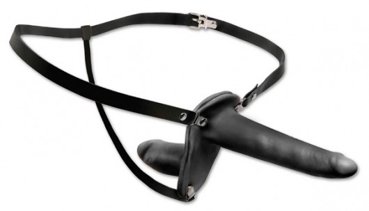 Женский страпон с вагинальной пробкой Double Penetrix Strap-on - 15 см. - Pipedream - купить с доставкой в Красногорске