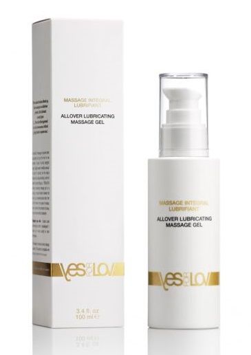 Массажный гель-смазка на силиконовой основе Allover Massage Gel - 100 мл. - YESforLOV - купить с доставкой в Красногорске