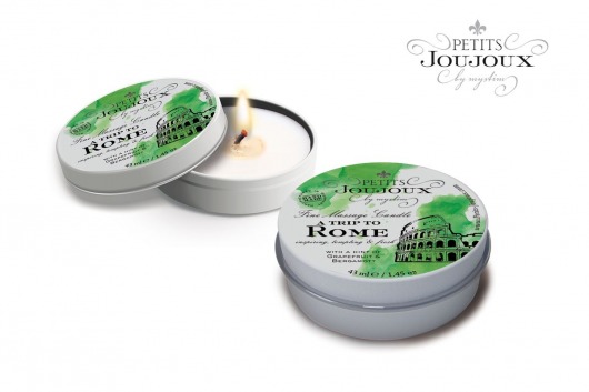 Массажная свеча Petits Joujoux Rome с ароматом грейпфрута и бергамота - 33 гр. - MyStim - купить с доставкой в Красногорске
