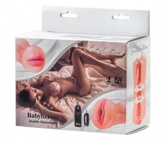 Двусторонний мастурбатор с вибропулей Satisfaction Babylicious - Lola Games - в Красногорске купить с доставкой