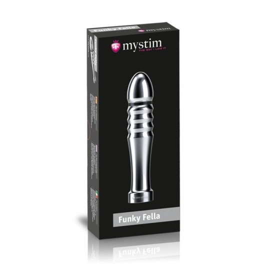 Ребристый фаллоимитатор для электростимуляции Funky Fella Rill Dildo - 13 см. - MyStim - купить с доставкой в Красногорске