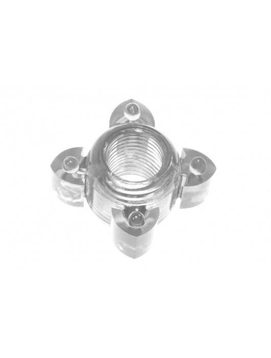 Прозрачное эрекционное кольцо Rings Screw - Lola Games - в Красногорске купить с доставкой