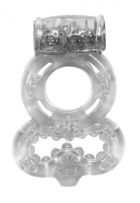 Прозрачное эрекционное кольцо Rings Treadle с подхватом - Lola Games - в Красногорске купить с доставкой