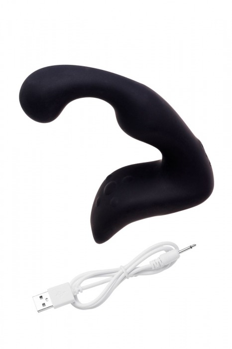 Чёрный изогнутый вибростимулятор простаты Erotist - Erotist Adult Toys - в Красногорске купить с доставкой