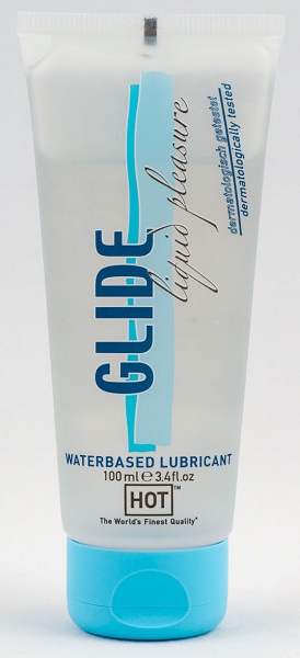 Интимная смазка на водной основе Glide - 100 мл. - HOT - купить с доставкой в Красногорске