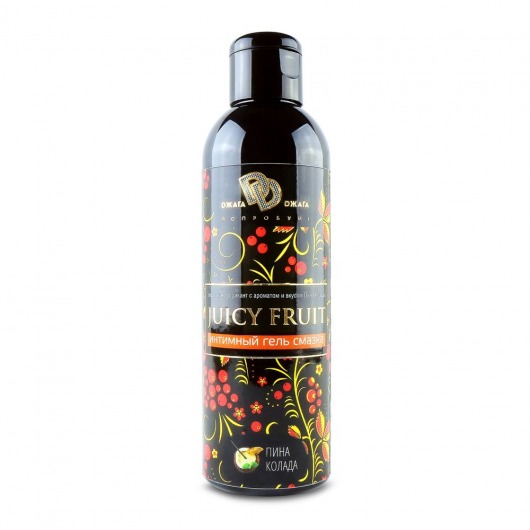 Интимный гель на водной основе JUICY FRUIT с ароматом пина колада - 200 мл. - БиоМед - купить с доставкой в Красногорске