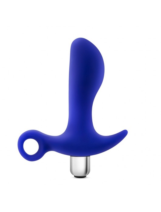 Синий стимулятор простаты с ручкой-кольцом Performance Prostimulator 02 - Blush Novelties - в Красногорске купить с доставкой