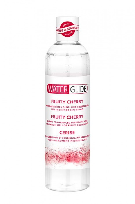 Лубрикант на водной основе с ароматом вишни FRUITY CHERRY - 300 мл. - Waterglide - купить с доставкой в Красногорске